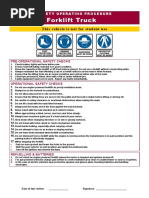 SOP Forklift Truck
