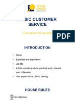 Dec, 1st, 2021 Basic Customer Service (AHCS)