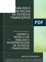 Metodo Horizontal Analisis Financiero