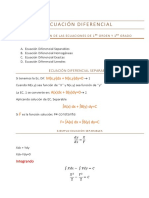 3 - Ecuación Diferencial Separables