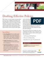 Drafting Effective Policies