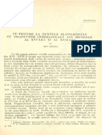 Ghetie, Ion, Cu privire la textele slavo-romane..., Limba Romana, An. XVII, nr. 1, 1968, p. 75-78