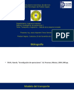 Investigación de Operaciones 1. Método Esquina Noroeste