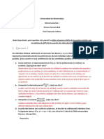 2018 Microeconomía I Parcial I - Solución