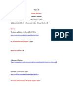 Class XII: Subject: History Mohammad Allam Syllabus For Unit Test-1: Themes in Indian History-I (Units 1-4)