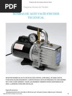 Bombas de Alto Vacío - Empresa Técnica de Fischer