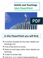 Islam - Beliefs and Teachings: Revision Powerpoint