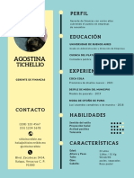 Azul Retro Gráfico Simple Infografía Currículum