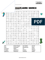 Minecraft Word Search Puzzles