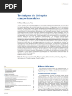Techniques de thérapies comportementales