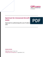 Ofcom Consultation - Spectrum For Unmanned Aircraft Systems (UAS)