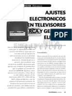 Ajustes Electronicos en Televisores Rca Y General Electric