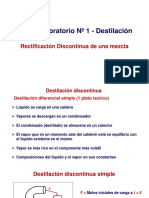 Operaciones Unitarias II PRÁCTICA DESTILACIÓN DISCONTINUA
