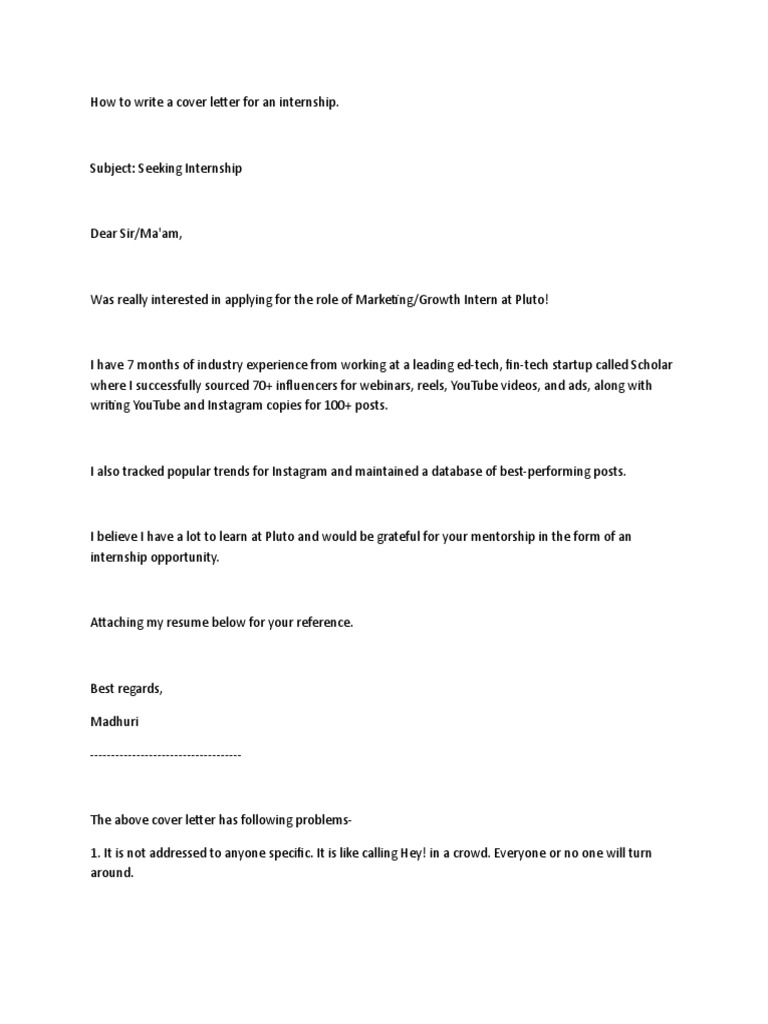 Internship Format | PDF