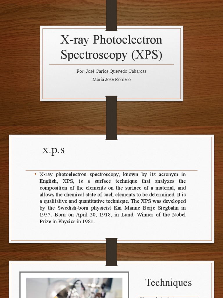 X-Ray Photoelectron Spectroscopy (XPS) | PDF | X Ray Photoelectron ...