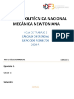 Hoja 2 - Cálculo Diferencial