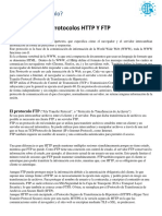 Protocolos HTTP y FTP: Diferencias y usos