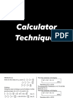 Calculator Technique