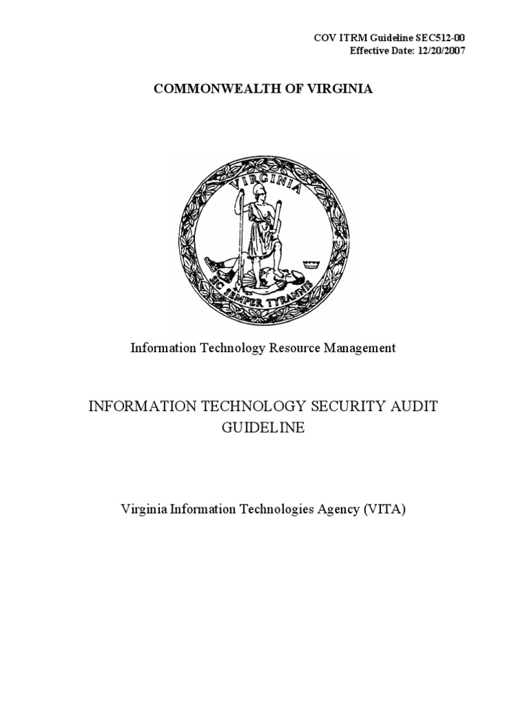 IT Security Audit Guideline | PDF | Audit | Information Security