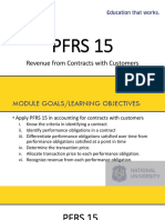 Pfrs 15: Revenue From Contracts With Customers