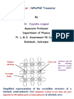 NPN/PNP Transistor Characteristics - Common Base Configuration