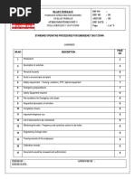 Standard Operating Procedures of Blast Furnace Title