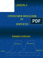 LESSON 2-4 Consumer Behavior in Services