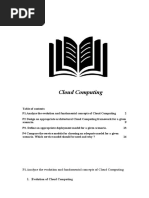 Cloud Computing: P1.Analyze The Evolution and Fundamental Concepts of Cloud Computing