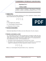 Experiment No: 1 Nodal Slide: F F X F F F