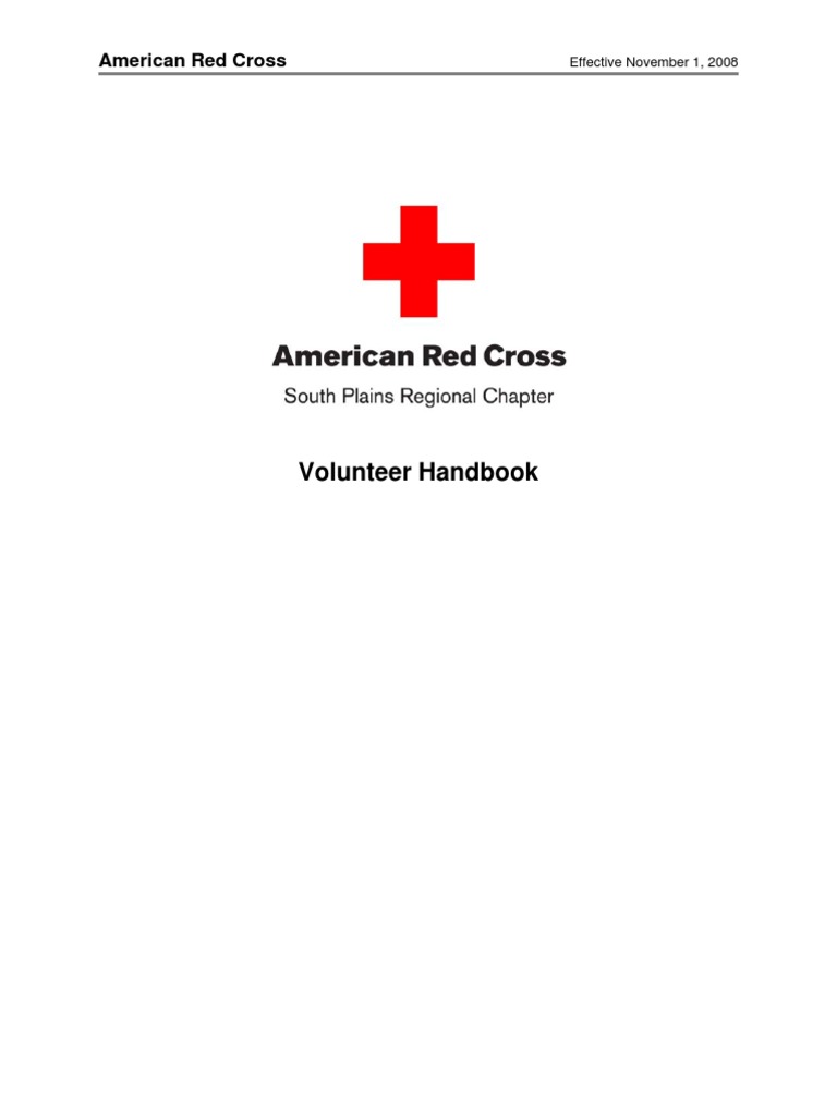 Volunteer Handbook | PDF | Background Check | American Red Cross