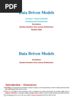 Computational Science For Engineers - Unit-IV - DataDrivenModels - Simulations, Random Numbers and Random Walk