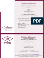Certificate of Compliance: Waterflow Detector, Vane Type