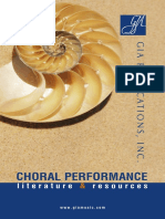 Choral Performance: Literature Resources