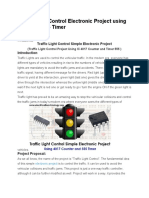 Traffic Light Control Electronic Project Using IC 4017 & 555 Timer