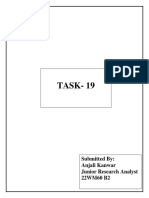 TASK-19: Submitted By: Anjali Kanwar Junior Research Analyst 22WM60 B2