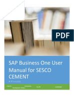 SAP Business One User Manual For SESCO Cement: A/P Invoice