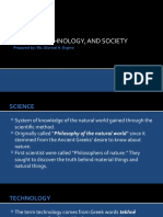 Science, Technology, and Society: Prepared By: Ms. Gloricel A. Ergino