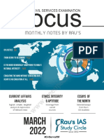 Rau's IAS Focus March 2022 @CivilServicePDF
