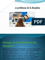 Manejo problemas disciplina escuela