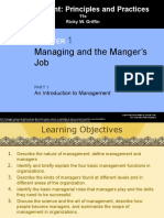 Chapter 01 - Managing and The Manger's Job