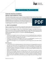 Guideline For Avoiding Plagiarism (Turnitin-Plugin Ab 01.2019)