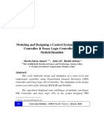 Modeling and Designing A Control System Using PID Controller & Fuzzy Logic Controller With Matlab/Simulink