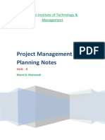 Project Management & Planning Notes: Uttam Institute of Technology & Management