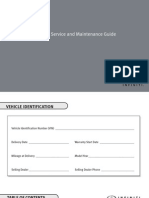 2009 Infiniti Service Maintenance Guide