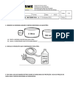 Avaliação de Matemática Schayra