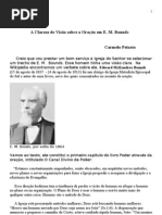 A Clareza de Visão sobre a Oração em E. M. Bounds