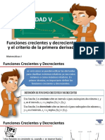 2 Funciones Crecientes y Decrecientes y El Criterio