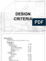 DESIGN CRITERIA REFERENCE AND LOADS