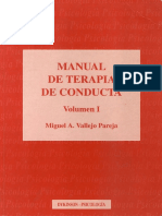018-1- Vallejo Pareja - Manual de Terapia de Conducta - Vol.1 Pt1
