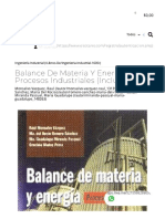 BALANCE DE MATERIA Y ENERGIA. PROCESOS INDUSTRIALES (INCLUYE CD). MONSALVO VAZQUEZ RAUL. Libro en papel. 9786074380361 Librería El Sótano